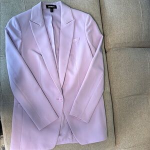 Express Lavender Boyfriend Blazer